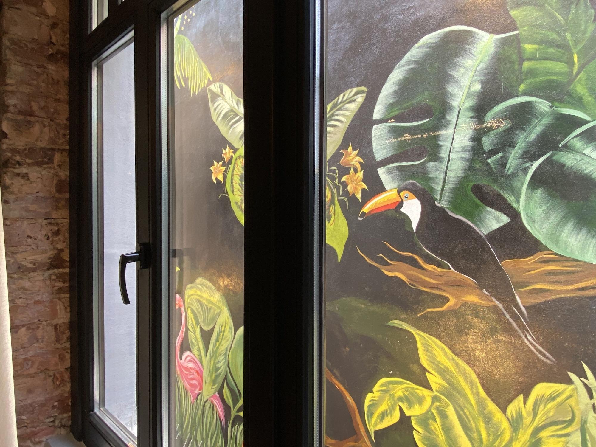 Ruz Hotels Istanbul Exterior foto A mural in the lobby of the building
